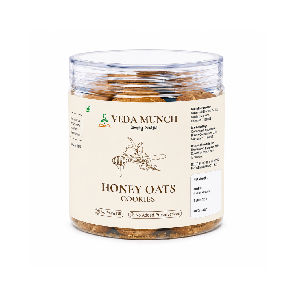 Veda Munch Honey Oats Cookies