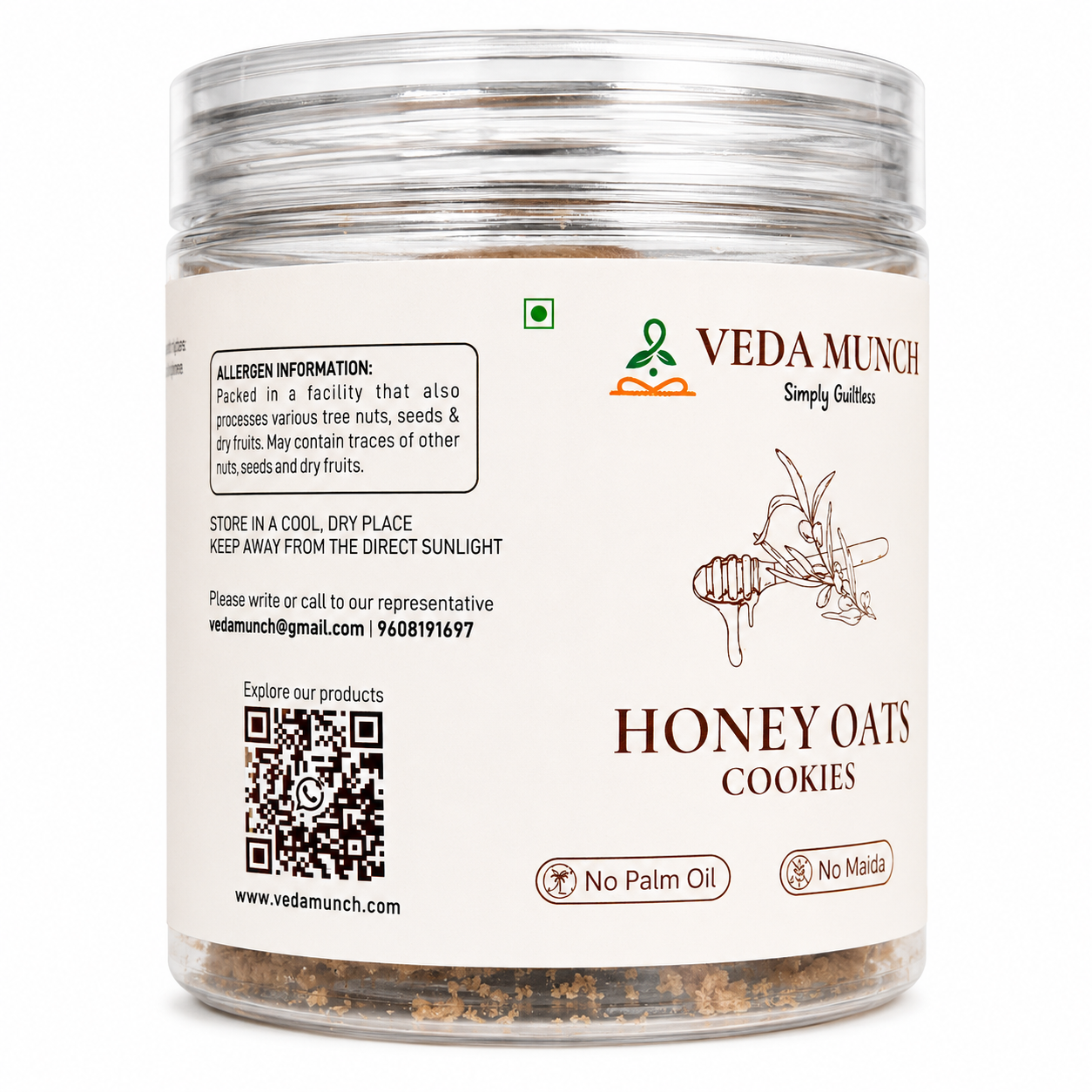 Veda Munch Honey Oats Cookies
